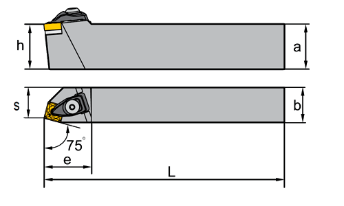 Резец токарный DCBNR/L